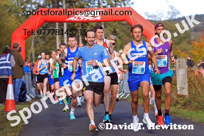 Altra Kielder 10k Road Race, Sunday, October 5th. 2025 Altra Kielder Marathon, Half Marathon and 10k. Photo: David T. Hewitson/Sports for All Pics